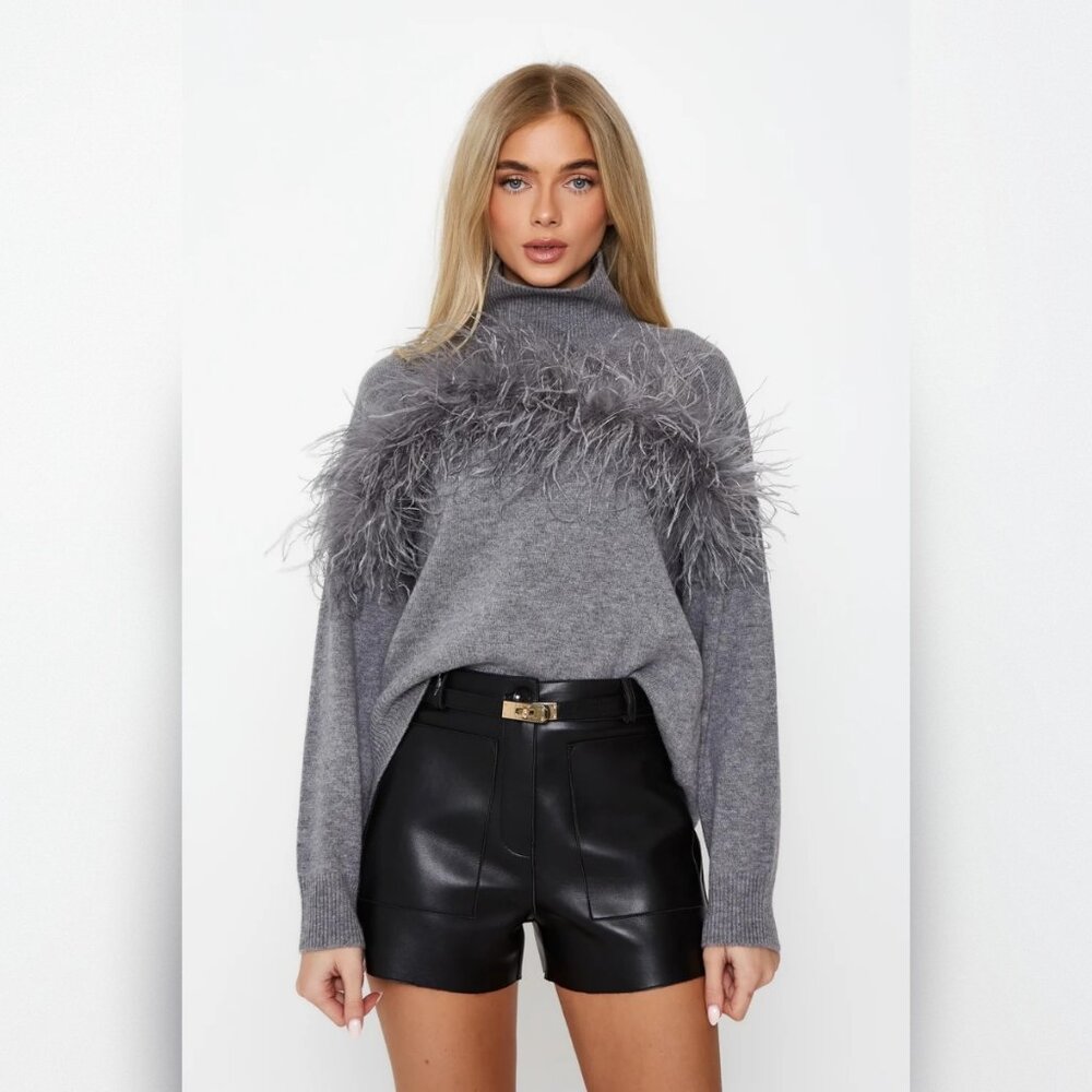 Twenty Fall Sofia Leather Shorts Sz 10